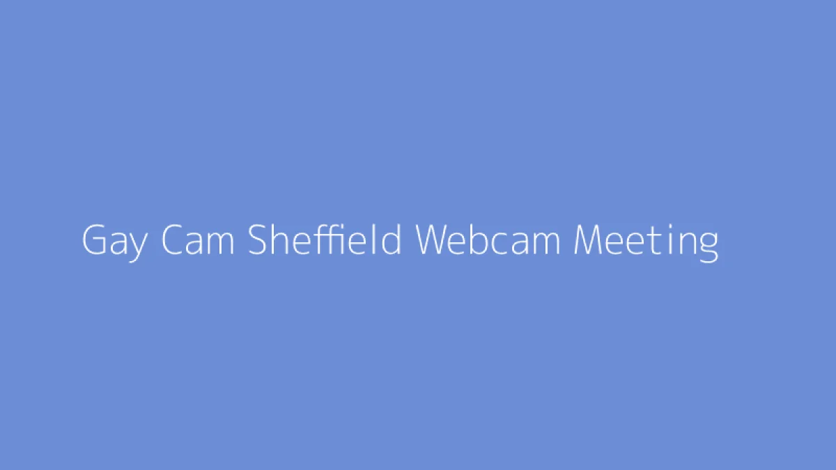 Gay Cam Sheffield Webcam Meeting